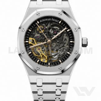 Audemars Piguet Royal Oak Double Balance Wheel Openworked 41mm Black Dial Stainless Steel