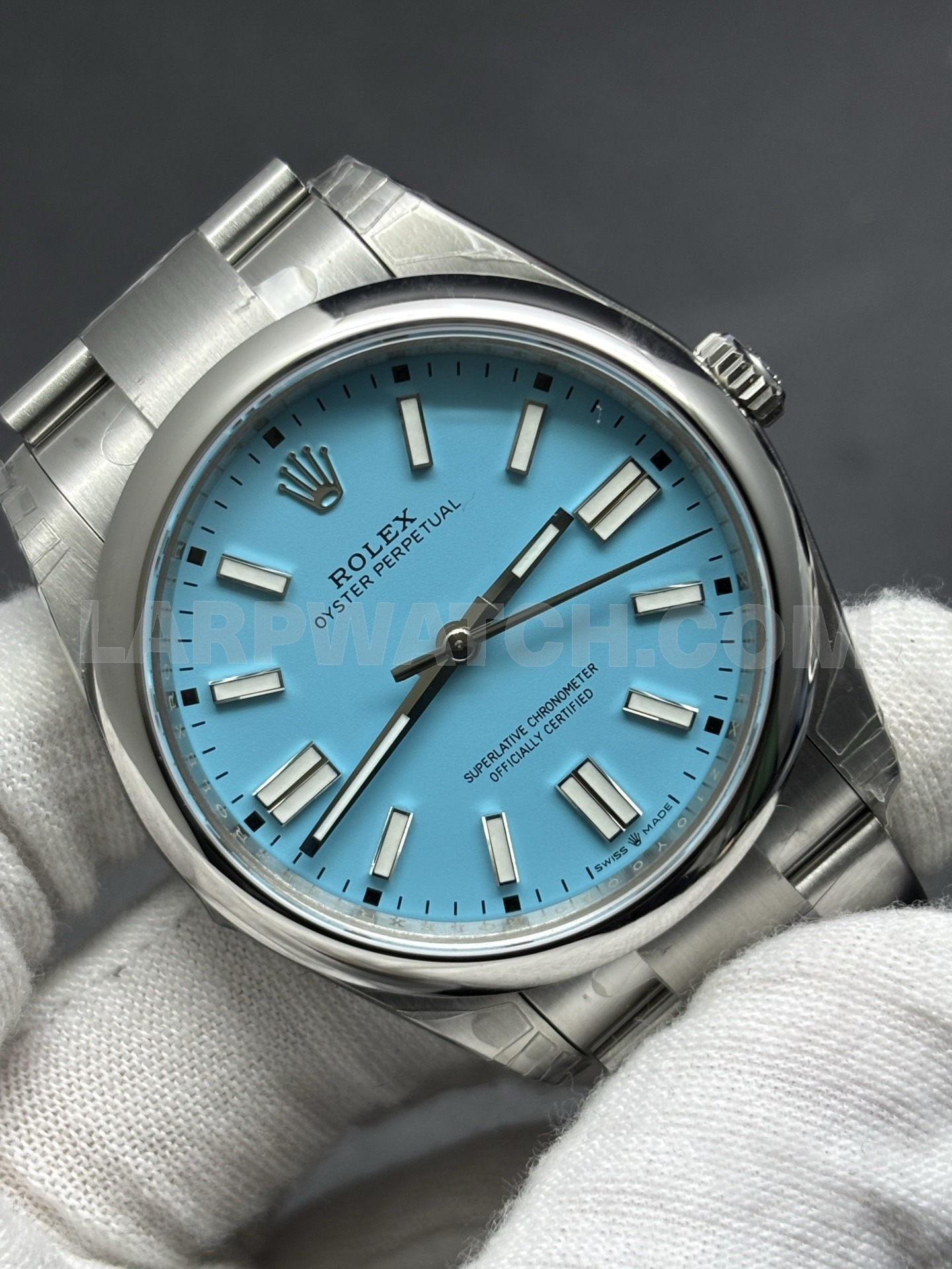 Rolex Oyster Perpetual 41mm Blue Dial Stainless Steel