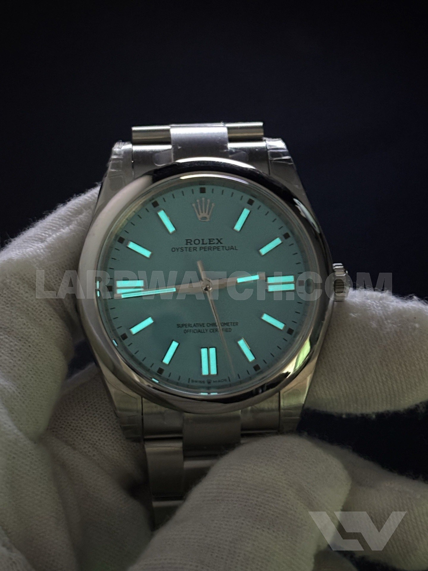 Rolex Oyster Perpetual 41mm Blue Dial Stainless Steel