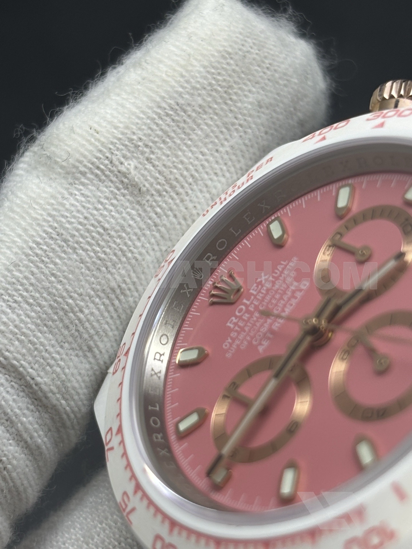 Rolex Daytona 40mm Pink Dial Stainless Steel