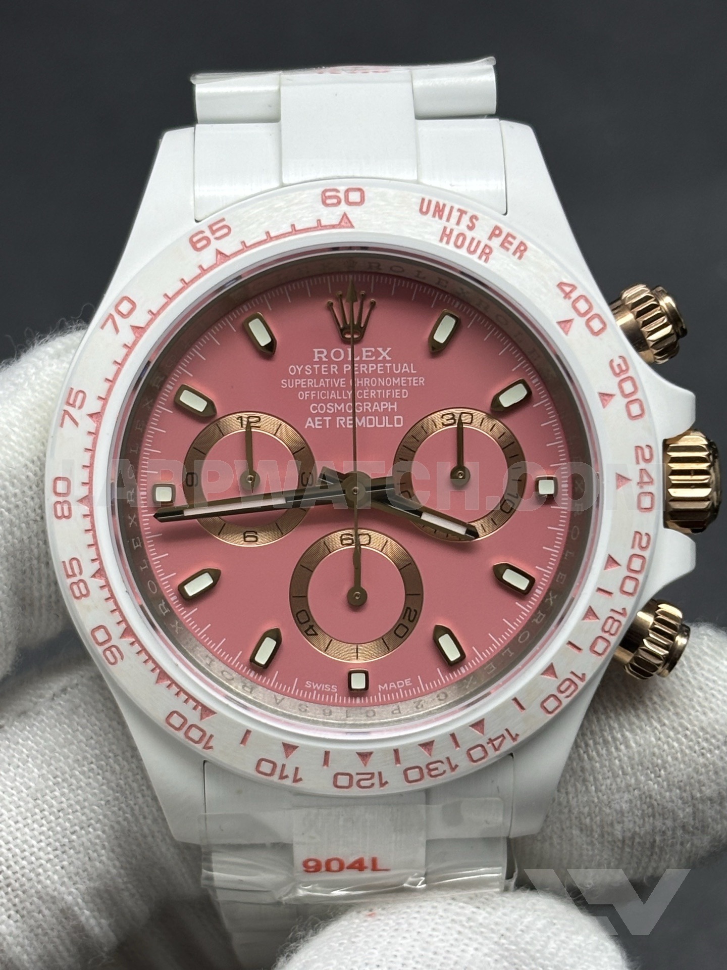 Rolex Daytona 40mm Pink Dial Stainless Steel