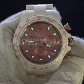 Rolex Daytona 40mm Pink Dial Stainless Steel