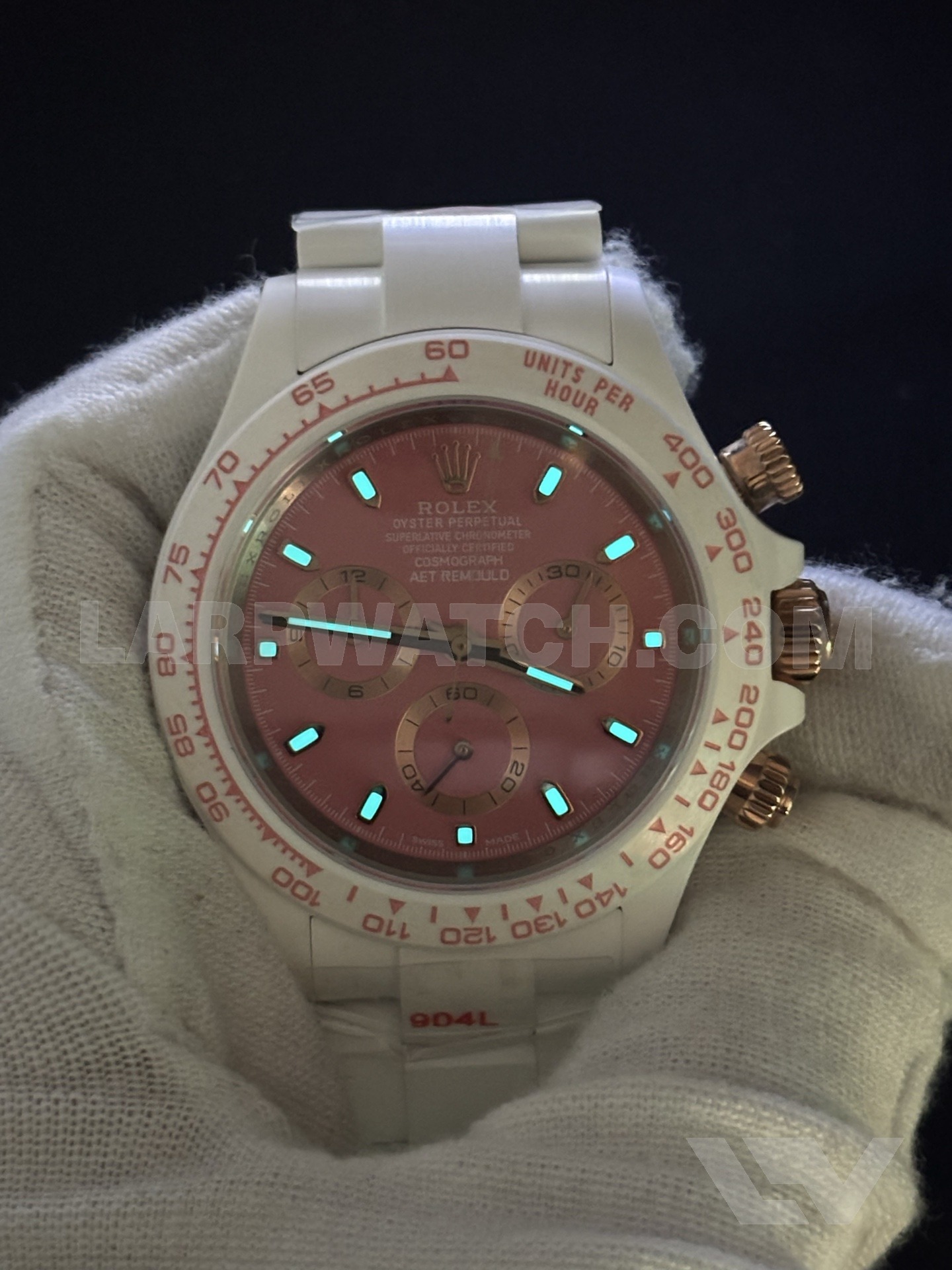 Rolex Daytona 40mm Pink Dial Stainless Steel