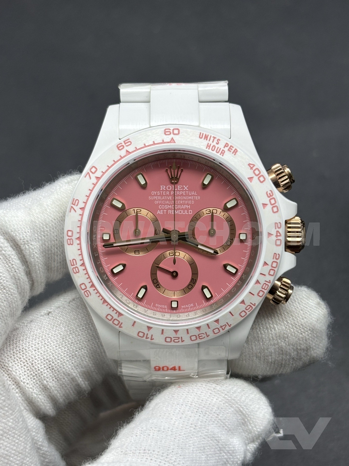 Rolex Daytona 40mm Pink Dial Stainless Steel