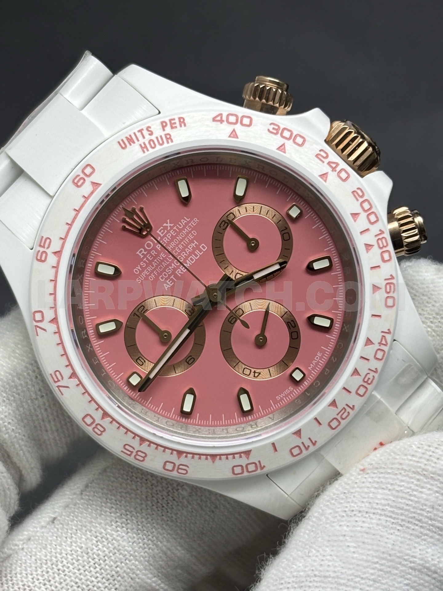 Rolex Daytona 40mm Pink Dial Stainless Steel