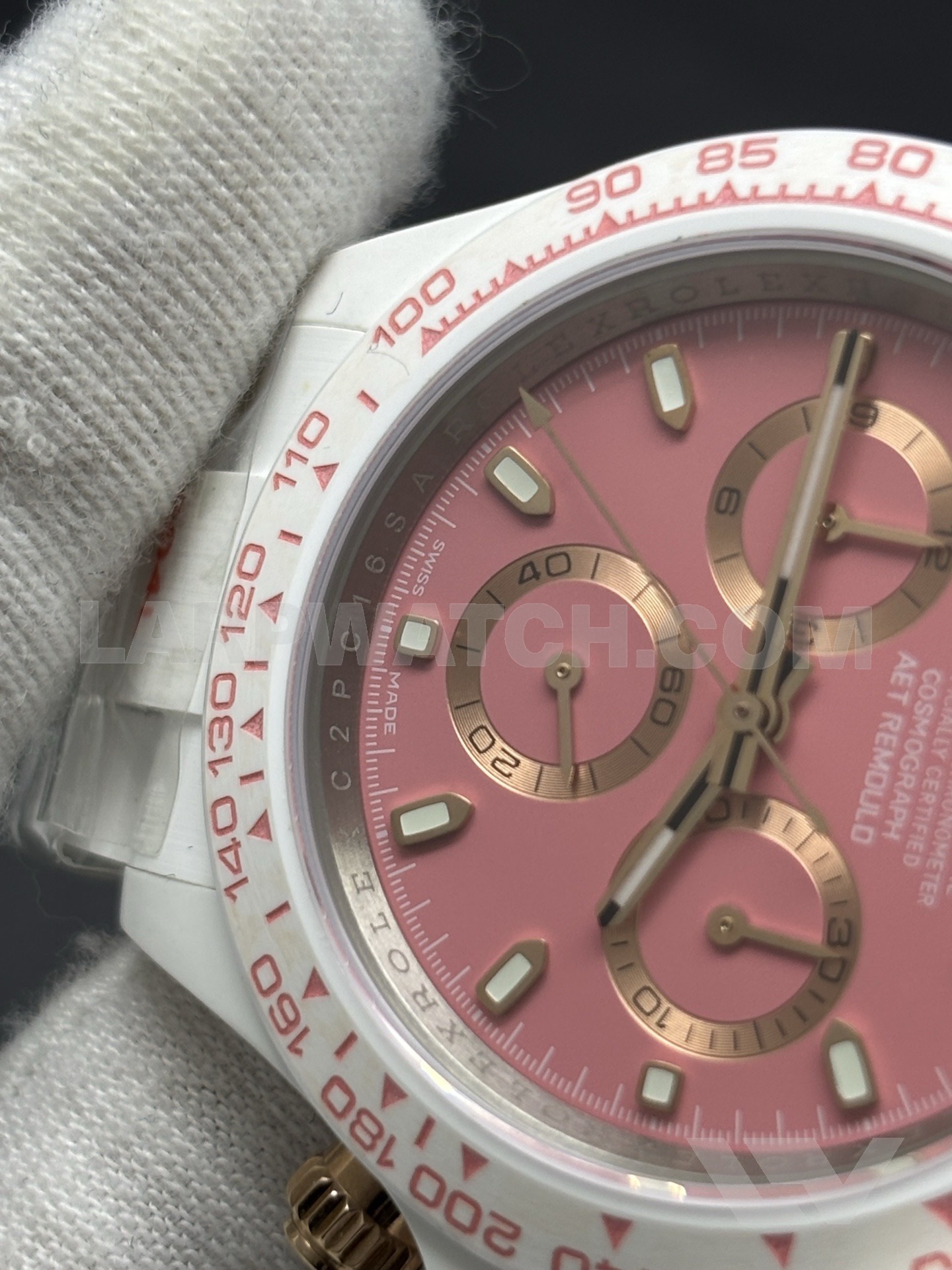 Rolex Daytona 40mm Pink Dial Stainless Steel