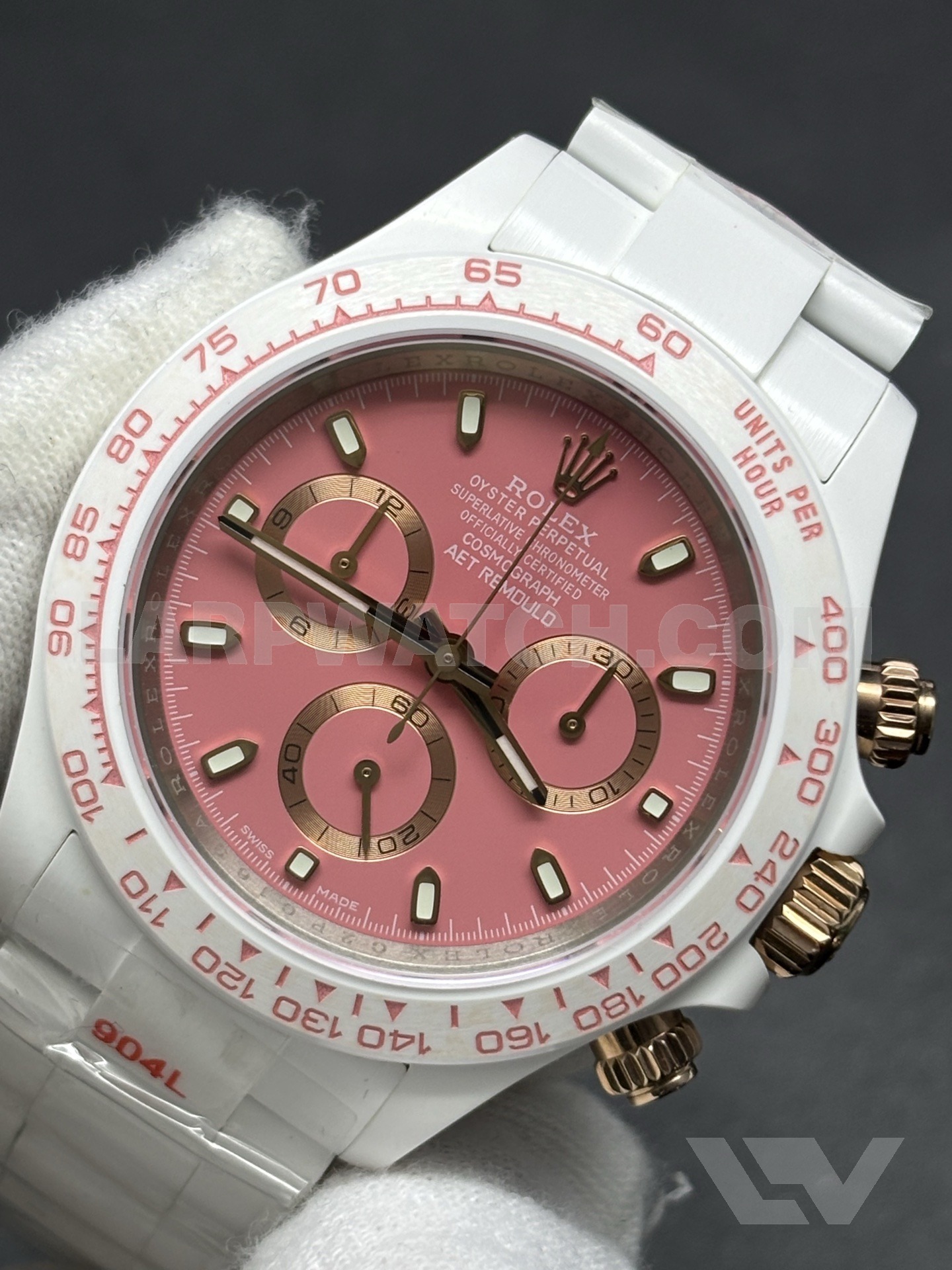 Rolex Daytona 40mm Pink Dial Stainless Steel