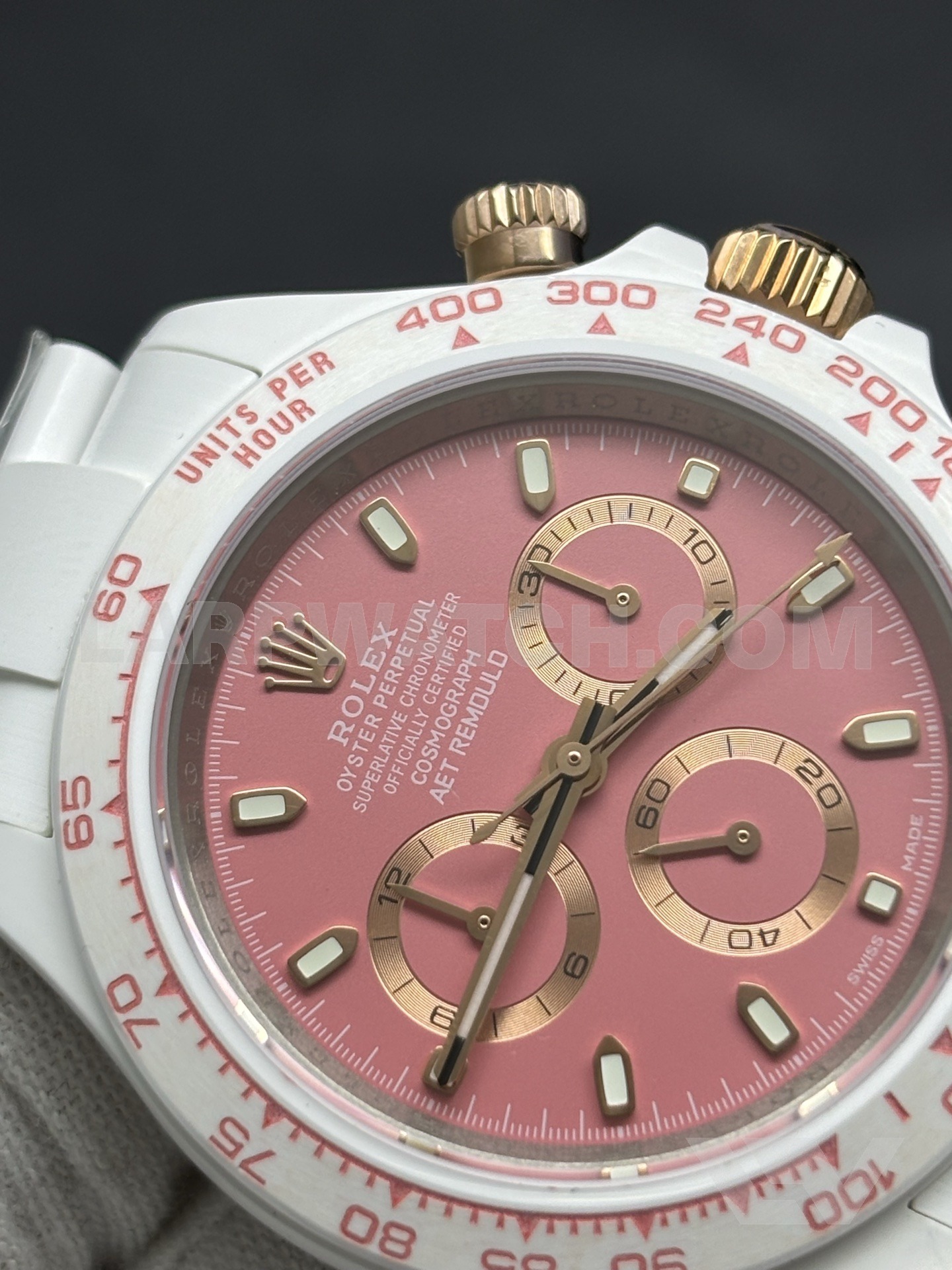 Rolex Daytona 40mm Pink Dial Stainless Steel