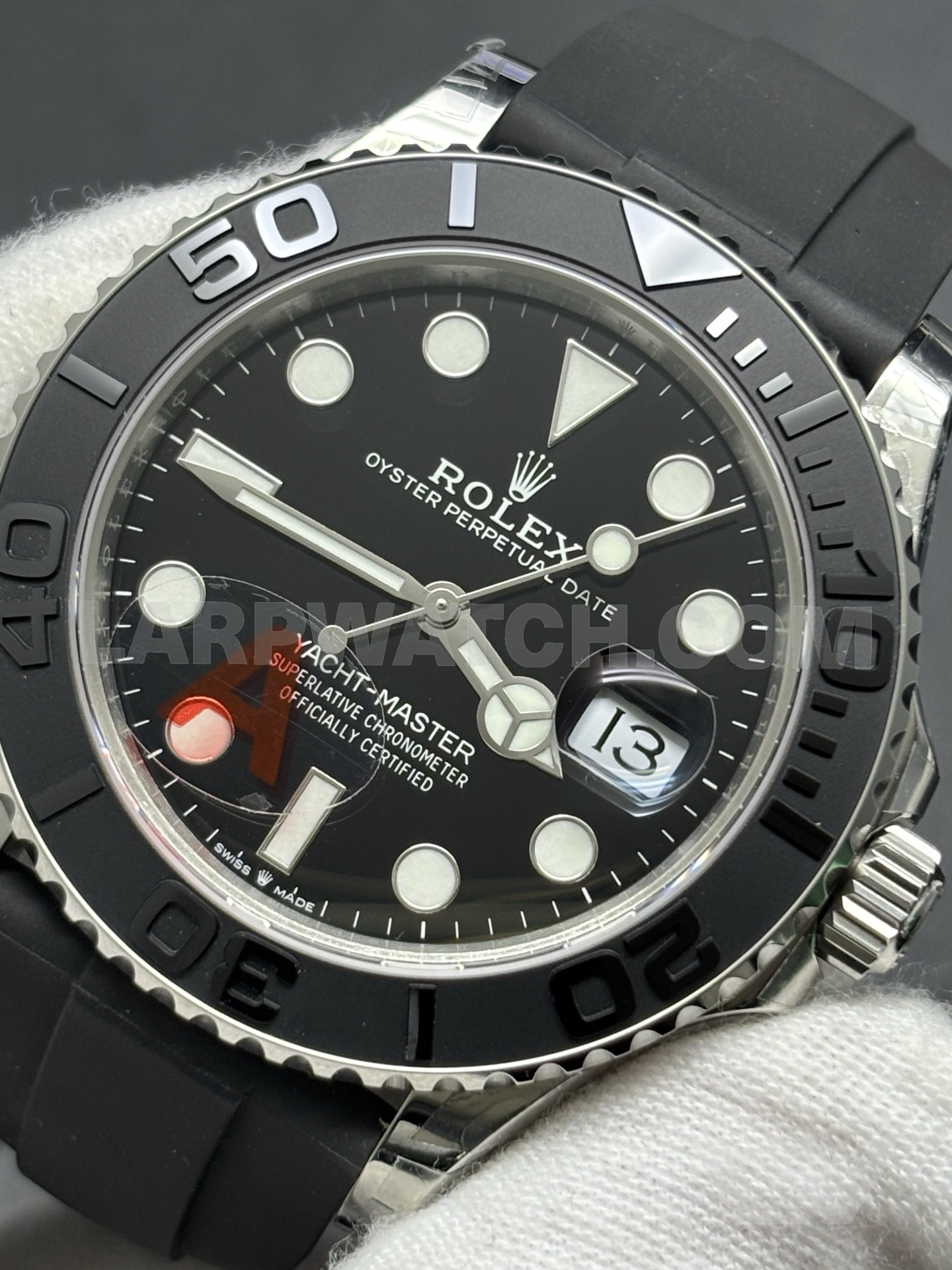 Rolex Yacht-Master 42mm Black Dial Rubber Strap
