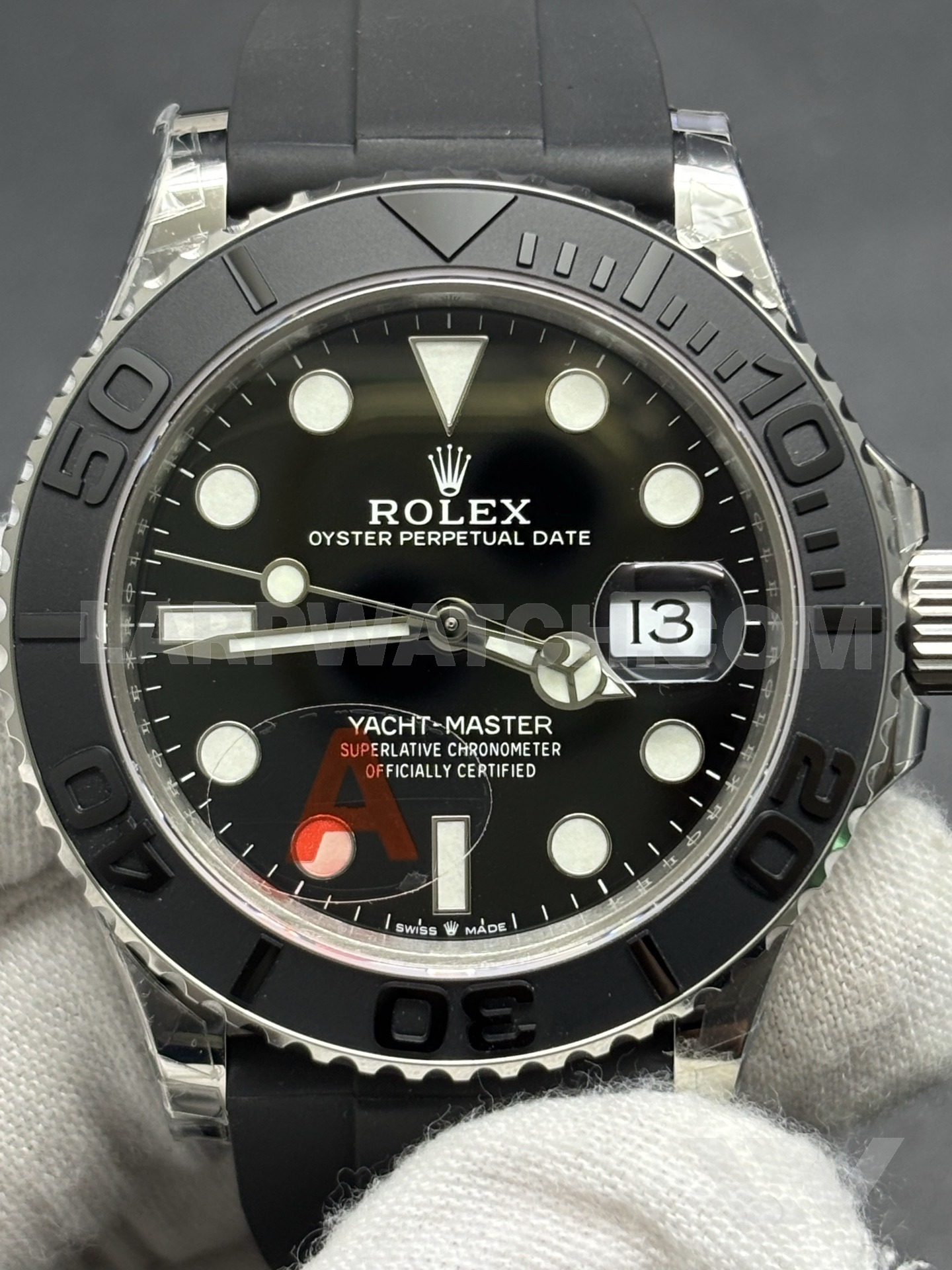 Rolex Yacht-Master 42mm Black Dial Rubber Strap