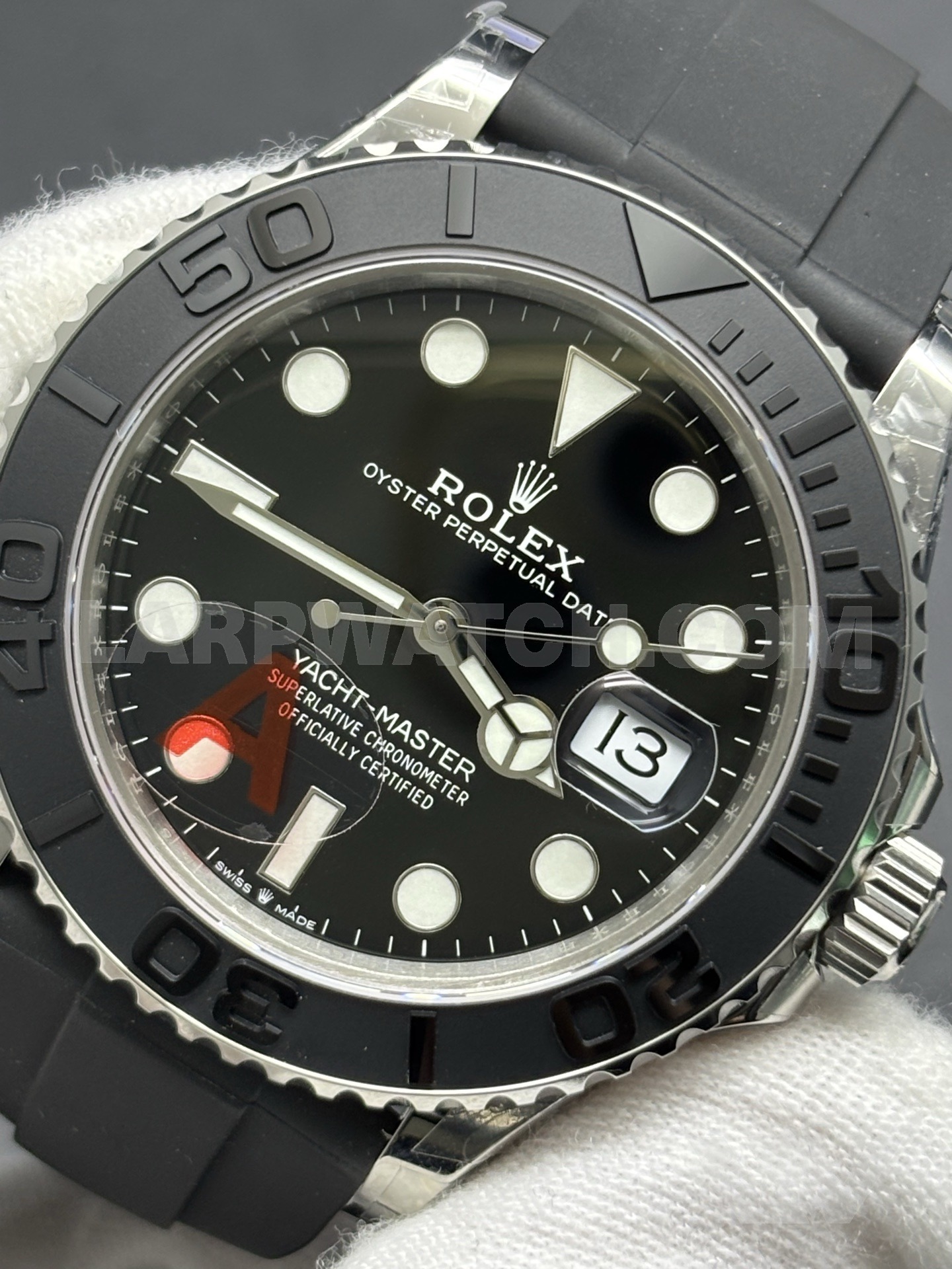 Rolex Yacht-Master 42mm Black Dial Rubber Strap