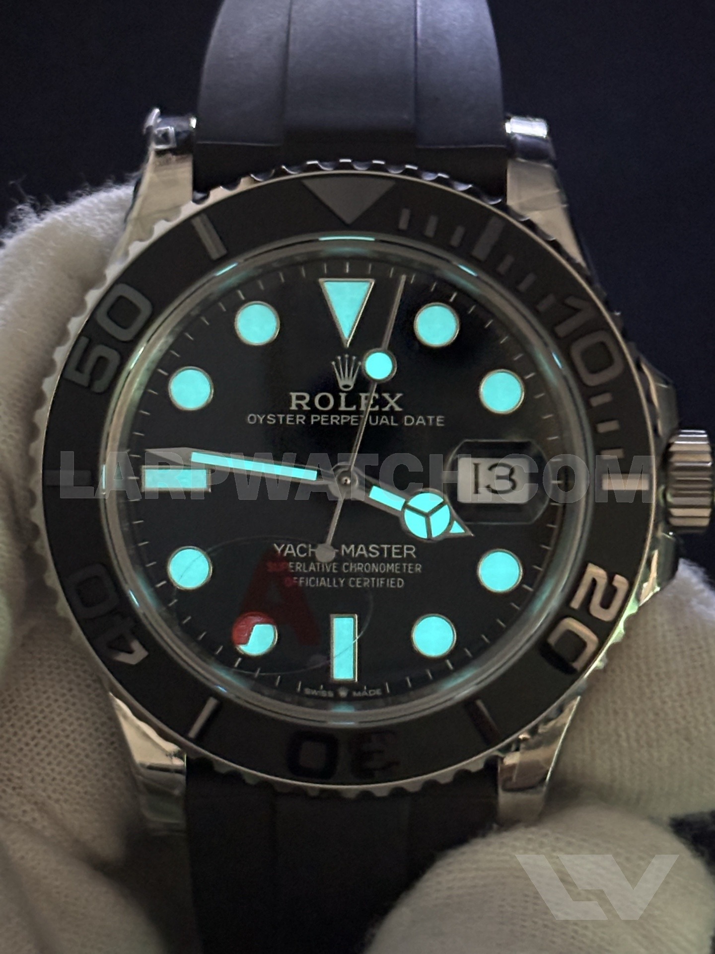 Rolex Yacht-Master 42mm Black Dial Rubber Strap