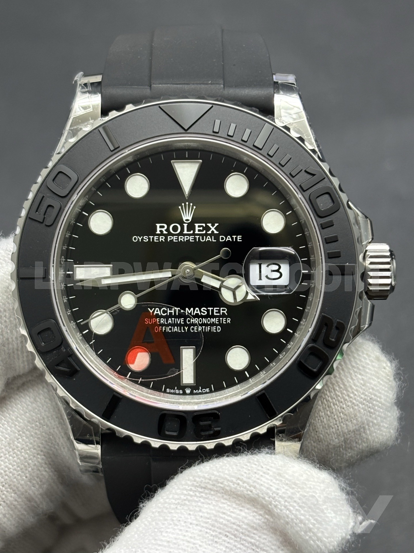Rolex Yacht-Master 42mm Black Dial Rubber Strap