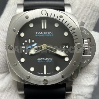 Panerai Submersible 42mm Black Dial Stainless Steel