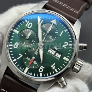 IWC Pilot's Watch Chronograph 43mm Green Dial Stainless Steel