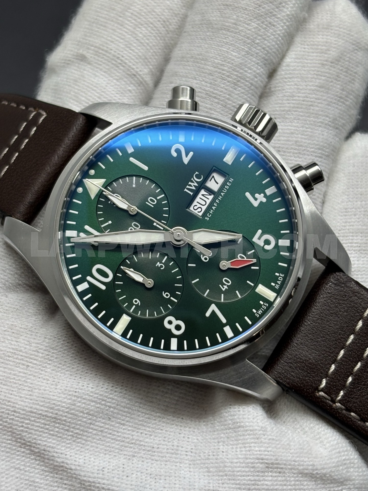 IWC Pilot's Watch Chronograph 43mm Green Dial Stainless Steel