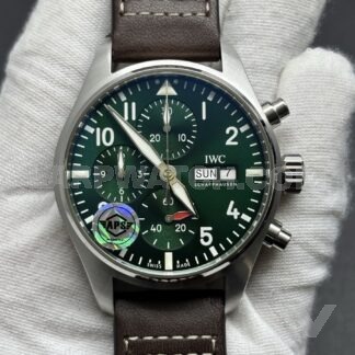 IWC Pilot's Watch Chronograph 43mm Green Dial Stainless Steel