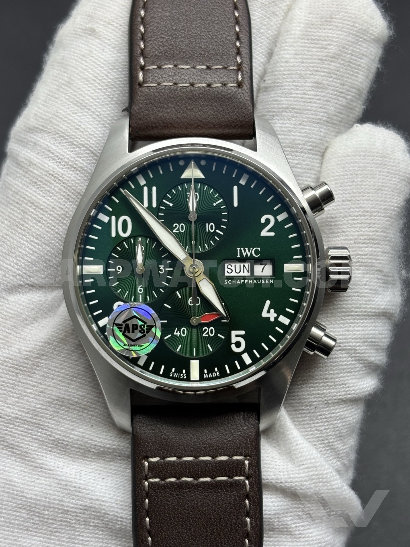 IWC Pilot's Watch Chronograph 43mm Green Dial Stainless Steel