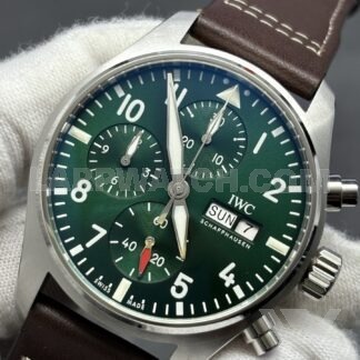 IWC Pilot's Watch Chronograph 43mm Green Dial Stainless Steel