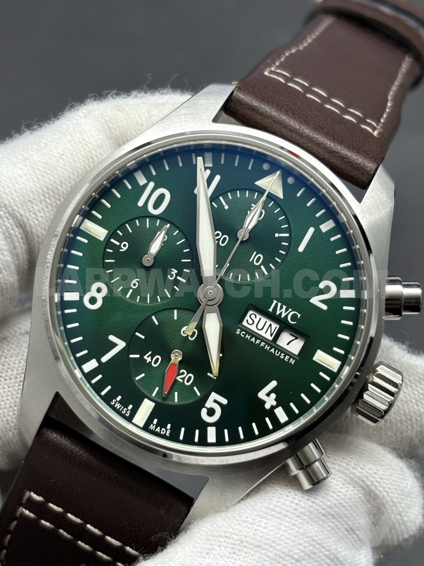 IWC Pilot's Watch Chronograph 43mm Green Dial Stainless Steel