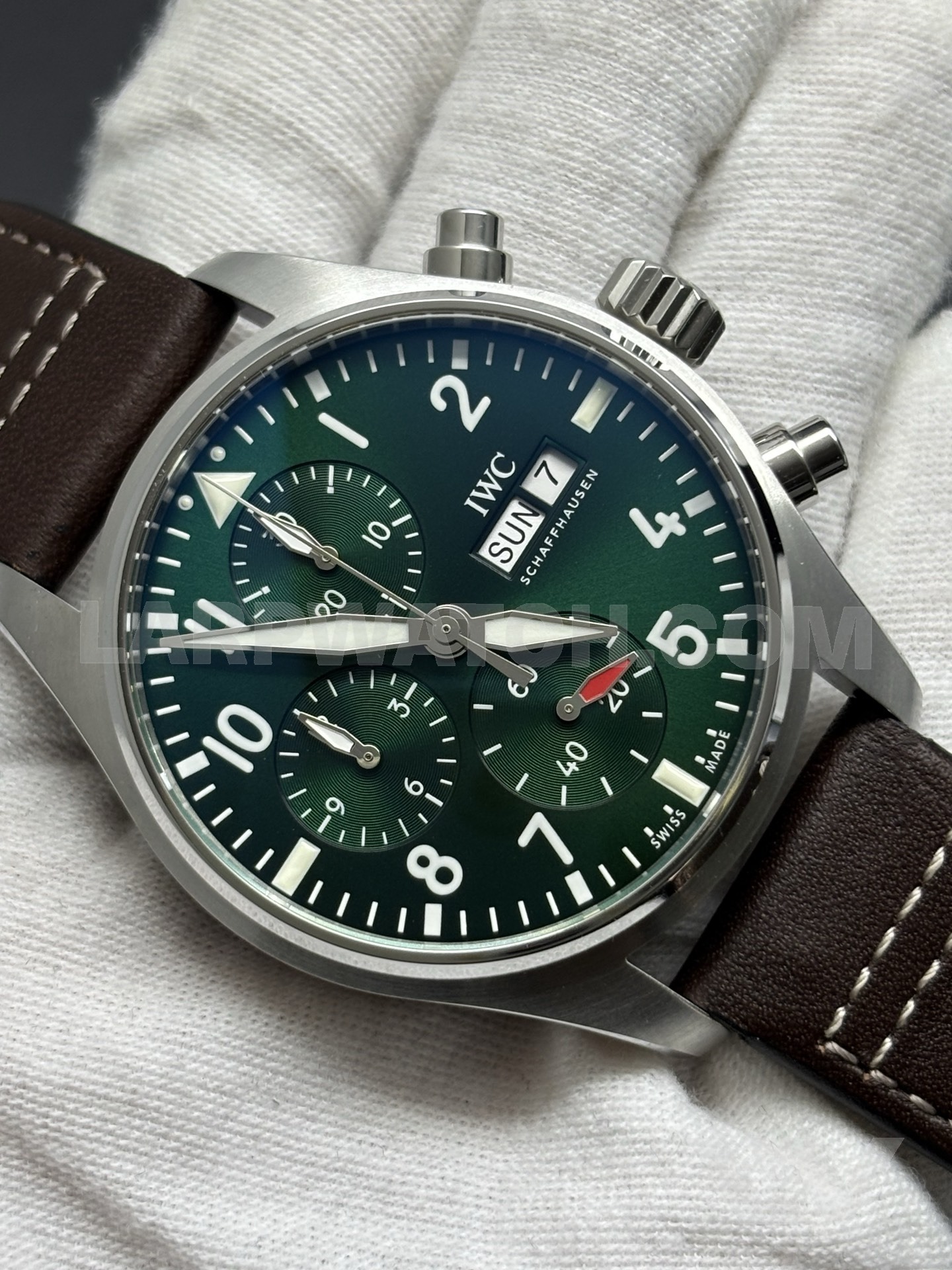 IWC Pilot's Watch Chronograph 43mm Green Dial Stainless Steel