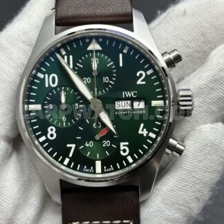 IWC Pilot's Watch Chronograph 43mm Green Dial Stainless Steel