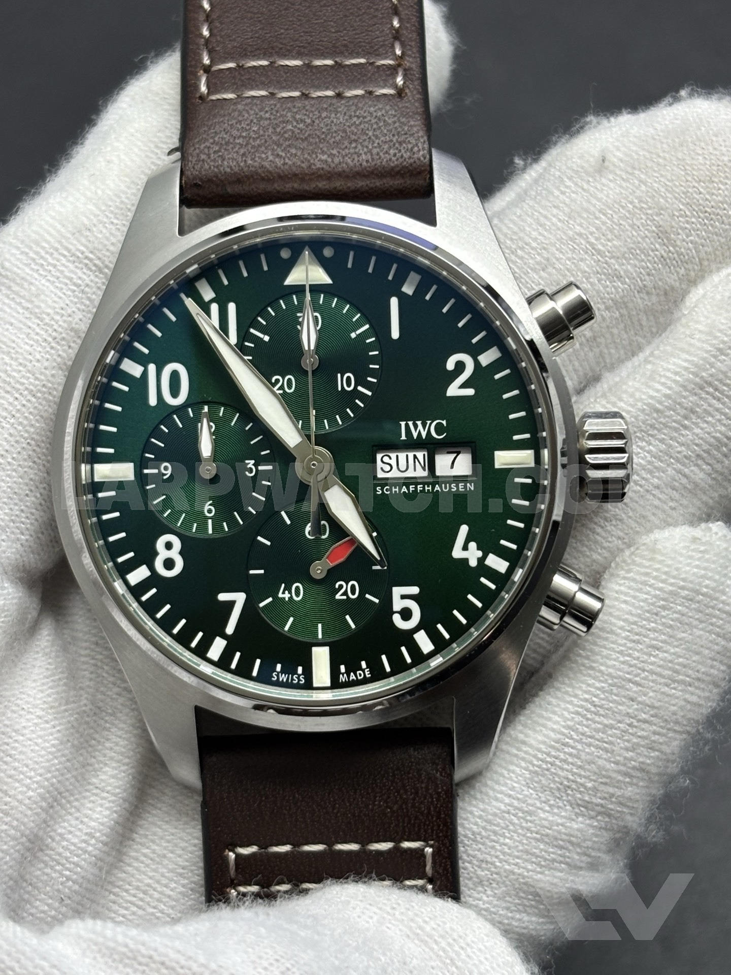 IWC Pilot's Watch Chronograph 43mm Green Dial Stainless Steel