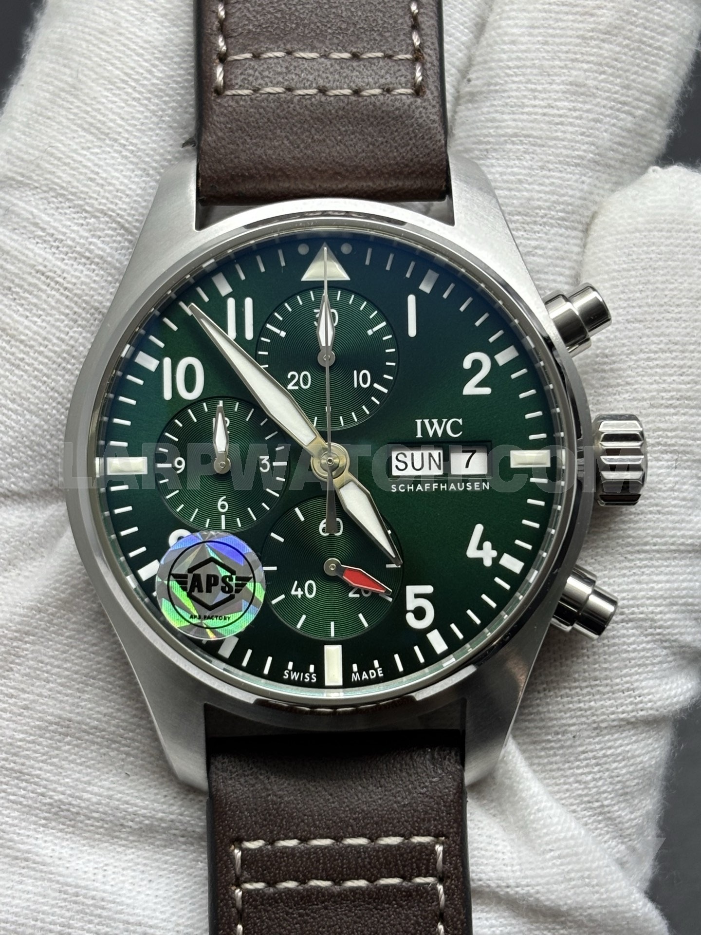 IWC Pilot's Watch Chronograph 43mm Green Dial Stainless Steel