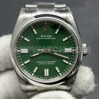 Rolex Oyster Perpetual 36mm Green Dial Stainless Steel