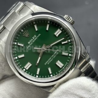 Rolex Oyster Perpetual 36mm Green Dial Stainless Steel