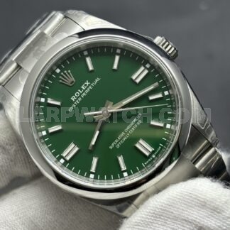 Rolex Oyster Perpetual 36mm Green Dial Stainless Steel