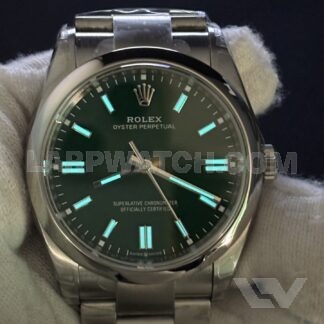 Rolex Oyster Perpetual 36mm Green Dial Stainless Steel
