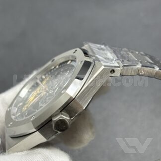 Audemars Piguet Royal Oak Double Balance Wheel Openworked 41mm Black Dial Stainless Steel