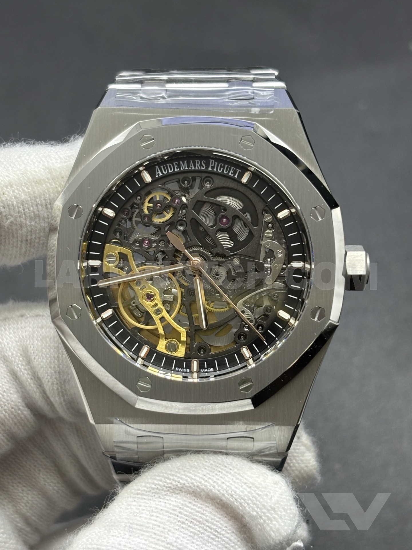 Audemars Piguet Royal Oak Double Balance Wheel Openworked 41mm Black Dial Stainless Steel