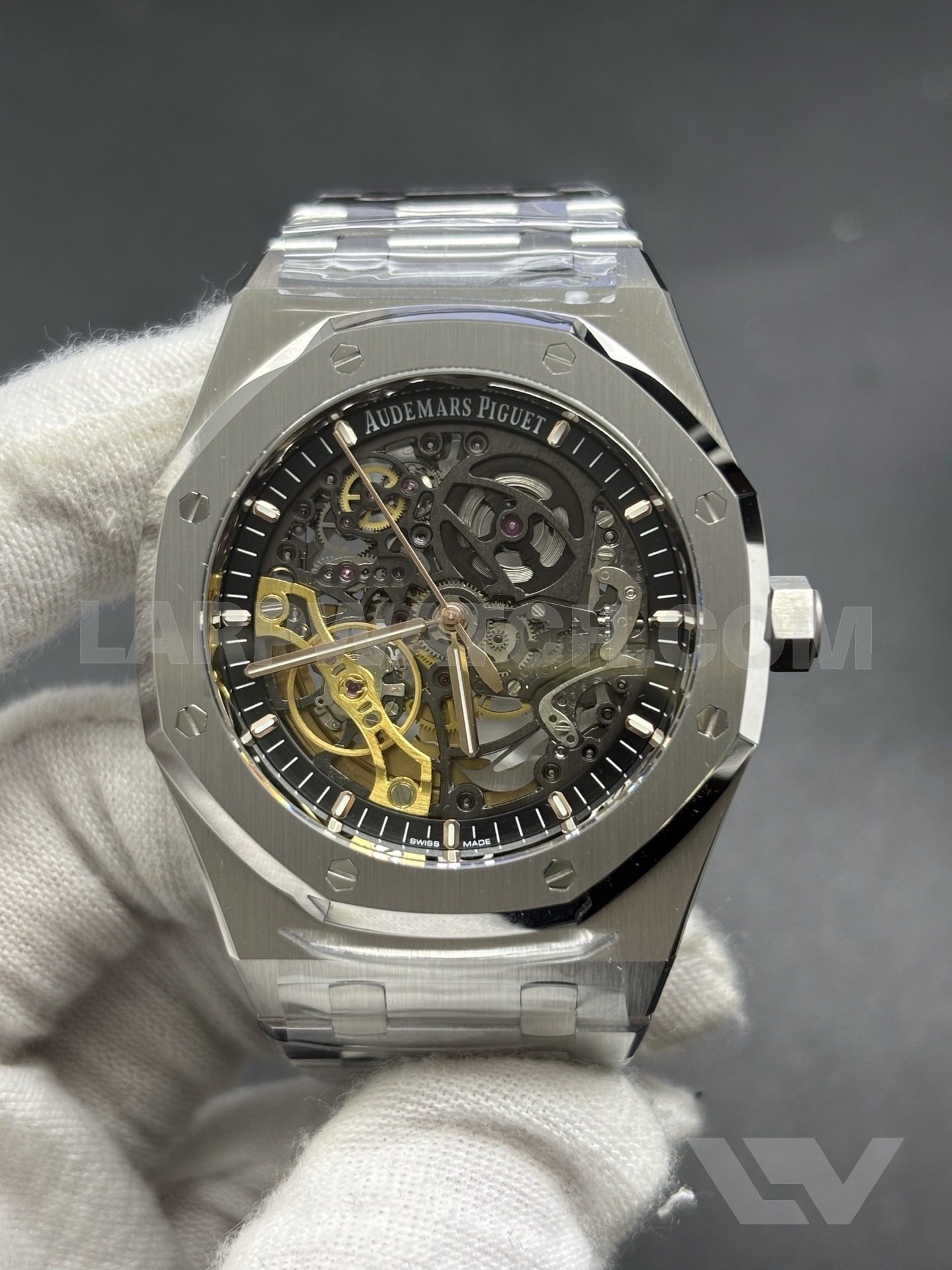Audemars Piguet Royal Oak Double Balance Wheel Openworked 41mm Black Dial Stainless Steel