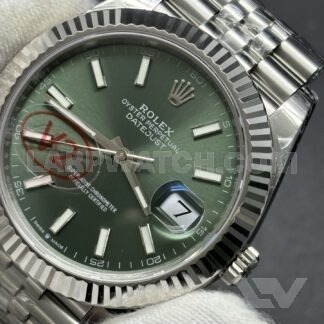 Rolex Datejust 41mm Green Dial Stainless Steel