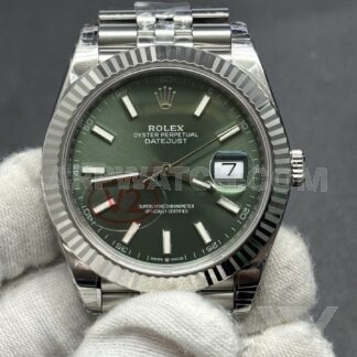 Rolex Datejust 41mm Green Dial Stainless Steel