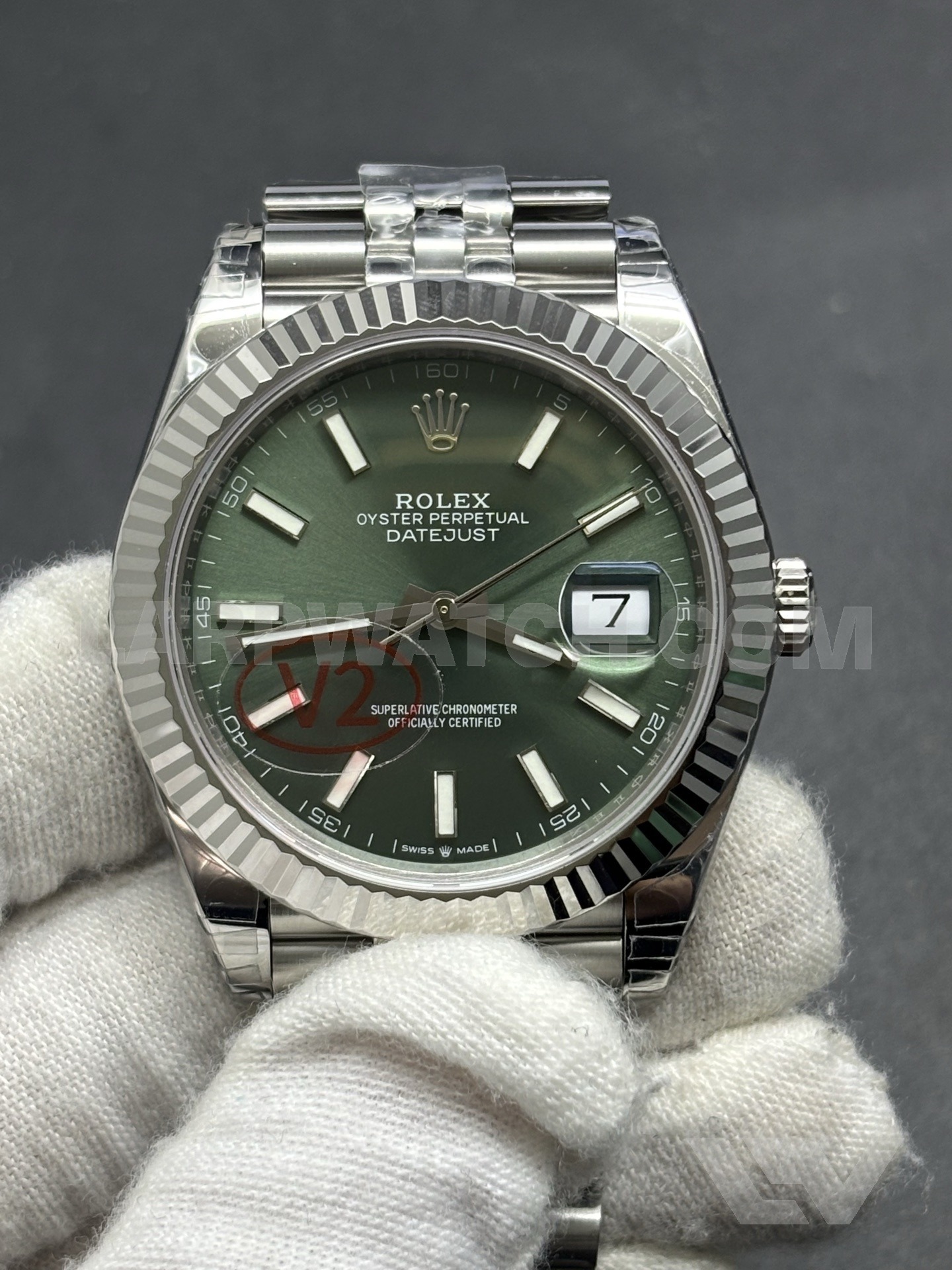Rolex Datejust 41mm Green Dial Stainless Steel