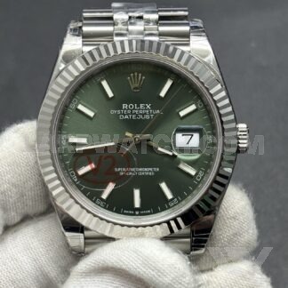 Rolex Datejust 41mm Green Dial Stainless Steel
