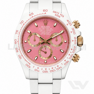 Rolex Daytona 40mm Pink Dial Stainless Steel