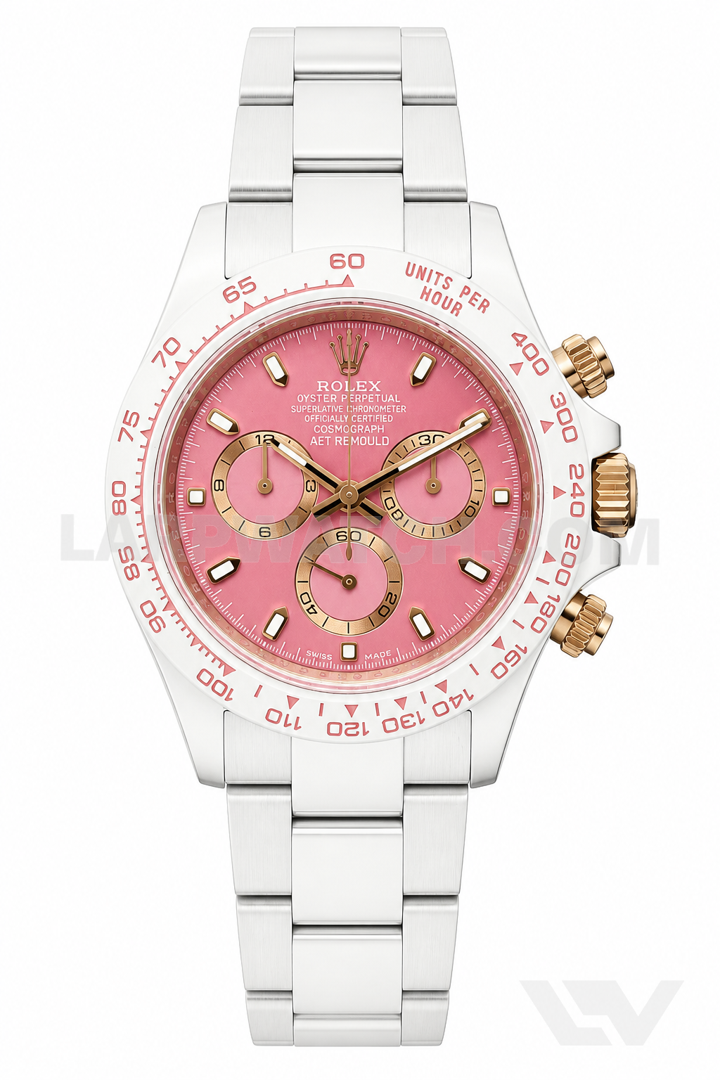 Rolex Daytona 40mm Pink Dial Stainless Steel