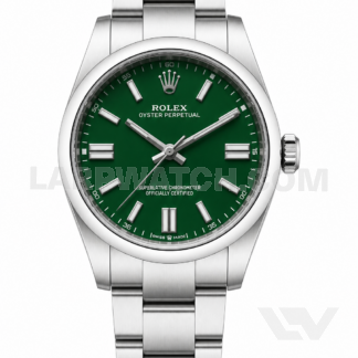 Rolex Oyster Perpetual 36mm Green Dial Stainless Steel